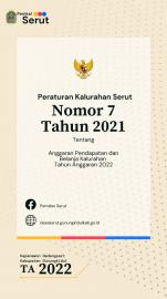 Anggaran Pendapatan dan Belanja Kalurahan Serut Tahun Anggaran 2022